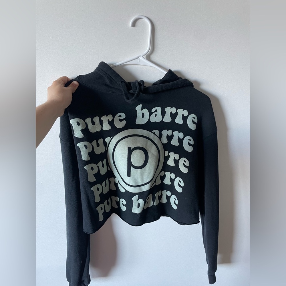 Pure Barre Cropped Hoodie RARE print